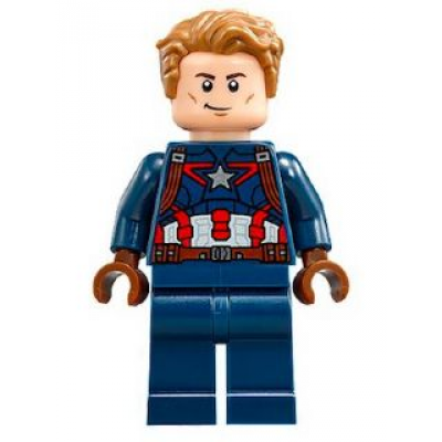 LEGO MINIFIG SUPER HEROE Captain America  Costume détaillé